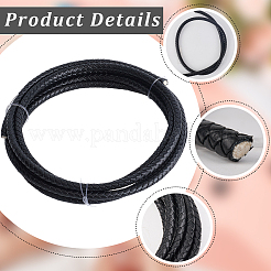 Плетеный кожаный шнур с сердечником&nbsp;WL-CL0001-01E