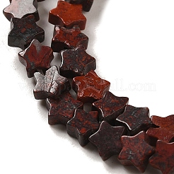 Природные брекчированных яшмы бисер нитей&nbsp;G-G085-B40-01