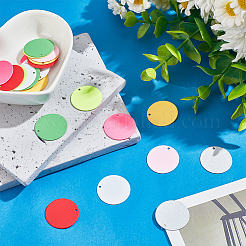 32 шт. 8-х цветные латунные подвески с покрытием из запекаемой краски&nbsp;KK-WR0001-20