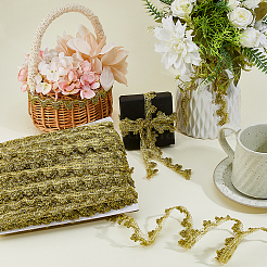 Нейлон и отделка из золотистого металлического кружева&nbsp;OCOR-WH0070-225A