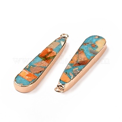 Подвески из окрашенной натуральной императорской яшмы&nbsp;G-P490-04G