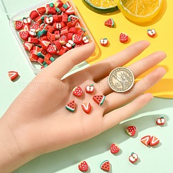 100шт 4 стиля ручной работы бусины из полимерной глины&nbsp;CLAY-YW0002-38