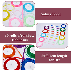 10 рулон 10-х цветной полиэфирной ленты&nbsp;OCOR-CY0002-55