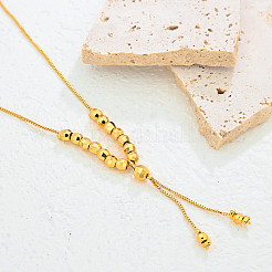 Модные минималистичные женские ожерелья с круглым шаром и кисточкой из латуни&nbsp;ZG2579