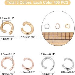 1200 шт. 3 открытых соединительных кольца из нержавеющей стали 304&nbsp;STAS-UN0029-54