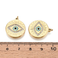 Подвески из нержавеющей стали 304 с паве из стразов&nbsp;STAS-T069-71