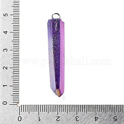 Гальванизированные натуральные кварцевые подвески&nbsp;G-P315-B01-01P