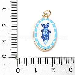 Латунь эмаль подвески&nbsp;ENAM-I086-08A