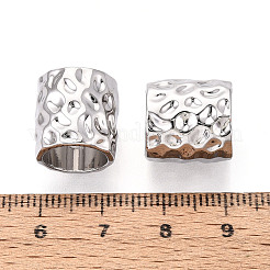 Текстурированные сплавные бусины с большими отверстиями&nbsp;PALLOY-T091-43P