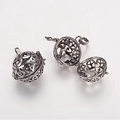 Полые латунные подвески&nbsp;KK-D414-11-NR