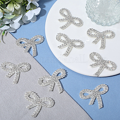 Нашивки-бантики из страз&nbsp;PATC-WH20018-003