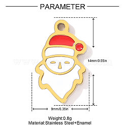 Подвески из нержавеющей стали 304 с эмалью&nbsp;STAS-OY001-70G