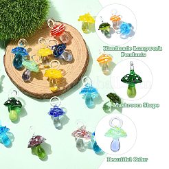 21шт 21 цвета подвески ручной работы лэмпворк&nbsp;LAMP-CJ0002-30