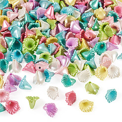 300 шт. непрозрачные акриловые бусины с имитацией жемчуга&nbsp;OACR-TA0003-80