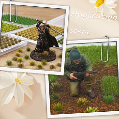 208 шт. 2-цветные нейлоновые мини-пучки травы&nbsp;AJEW-SP0003-17B