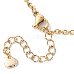 Ожерелье-нагрудник с подвеской в виде рисовых зерен из натурального жемчуга и цепочкой из нержавеющей стали 304.&nbsp;NJEW-JN05944