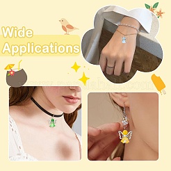 60 шт. 10-х цветные градиентные стеклянные подвески&nbsp;PALLOY-CJ00061