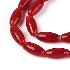 Непрозрачное стекло бисер нитей&nbsp;LS-GLAA-T028-15P-02