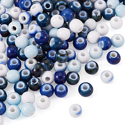 120шт 6 цвета фарфоровые бусины ручной работы&nbsp;PORC-TA0001-21