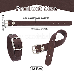 Ремни для багажных бирок из искусственной кожи pu&nbsp;FIND-WH0172-50B