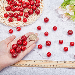 150 шт. 2 стиля крашеных бусин из натурального дерева&nbsp;COCO-PA0001-14