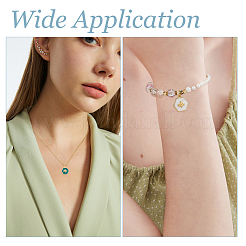 6 шт. 3 стиля эмалевых подвесок из латуни и нержавеющей стали 304&nbsp;FIND-HS0002-30