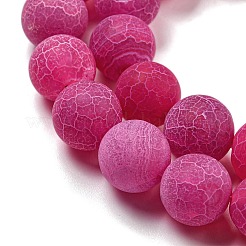 Естественные выветрившиеся агатовые бусины&nbsp;G-P538-A01-12