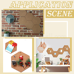 3шт пробковая доска для сообщений&nbsp;AJEW-SP0003-44