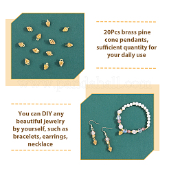 Латунные подвески&nbsp;KK-FH0006-20