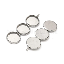 Оправы для подвесок из нержавеющей стали 304 в виде кабошонов&nbsp;STAS-K320-03A-P