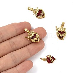 4 шт. 4 подвески из латуни и стекла&nbsp;KK-FS0001-83