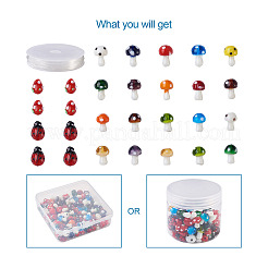 Наборы для самостоятельного изготовления растягивающихся браслетов ко дню защиты детей&nbsp;DIY-KS0001-13