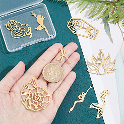 8 шт. 8 подвески из нержавеющей стали 201&nbsp;STAS-UN0040-84