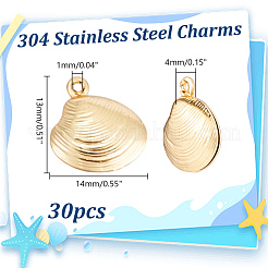 30 шт. подвески из нержавеющей стали 304&nbsp;STAS-HY0001-67