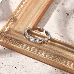 Латунные открытые манжеты для женщин&nbsp;LS-RJEW-U032-04G