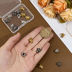 18 шт. 3 цвета бусины из сплава в тибетском стиле&nbsp;FIND-OC0013-62