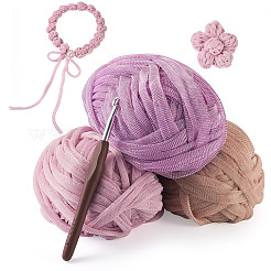 3 моток пряжи полиэстер 3 цветов&nbsp;DIY-MB0002-06C