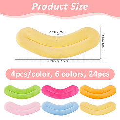 24шт. 6 цвета бархатная кукольная губа&nbsp;DIY-FH0009-86