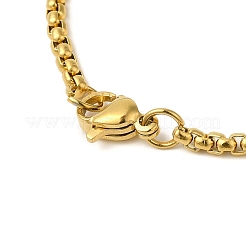 201 нержавеющая сталь кулон в виде креста с рыбой Иисусом ожерелье с цепочкой&nbsp;NJEW-Q002-06G