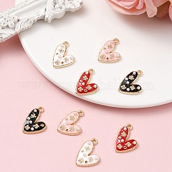 8шт 4 цвета сплава эмалевые подвески&nbsp;ENAM-FS0001-63