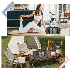 Искусственная кожа с ремешком для коврика для йоги из сплава&nbsp;AJEW-CL0001-99B-01