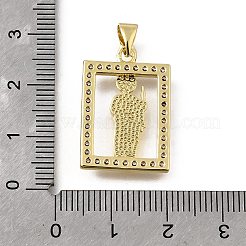 Латунные микро проложить кубического циркония подвески&nbsp;KK-Q066-35G