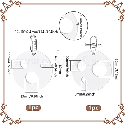 Акриловые безопасные инструменты для измерения размера глаз&nbsp;AJEW-BC0008-29B