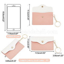 8 шт. 8-х цветные кошельки из искусственной кожи AJEW-WR0001-19