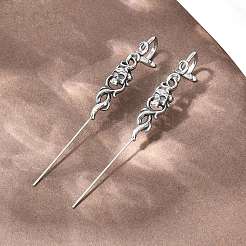 Серьги-крючки-обёртки из нержавеющей стали 316 на Хэллоуин&nbsp;AJEW-C044-17B-AS