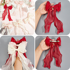 5 шт. 5-х цветные тканевые заколки-банты для волос&nbsp;PHAR-SP0001-14