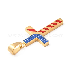 День независимости вакуумное покрытие pvd нержавеющая сталь 304 эмалированные подвески&nbsp;STAS-E195-02G