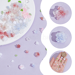 5 набор 5-х цветных кабошонов из смолы&nbsp;MRMJ-AR0001-23