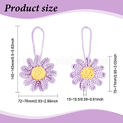 2 шт. хлопчатобумажные плетеные подвесные украшения&nbsp;FIND-FG0002-17A