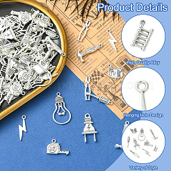 90шт. 9 стиля подвески из сплава в тибетском стиле&nbsp;TIBEP-CJ0003-55